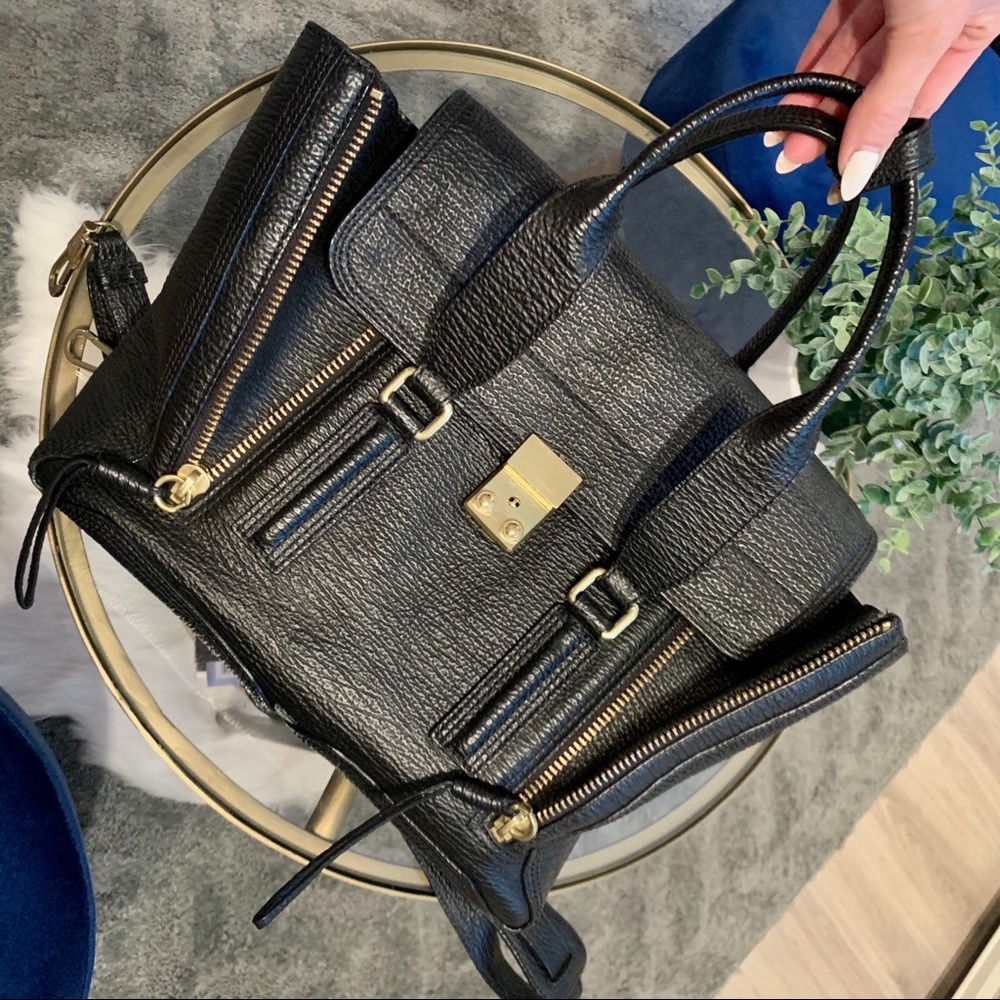 3.1 PHILLIP LIM MEDIUM PASHLI BLACK!